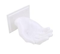 ASHATA Crochets Muraux Uniques, Crochet de Suspension monté en Forme de Main imprimé en 3D pour le Stockage à la Maison de Clés de Serviette de Sac de Manteau (WHITE)