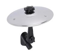 ASHATA Cymbale de Voiture, Mini Cymbale de Crash de Tambour D'évent de Voiture, Pince en Acier Inoxydable sur L'évent de D'accident de Rend Votre Conduite Plus Amusante (SILVER)