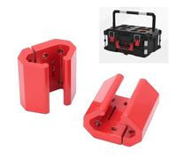 ASHATA D'angle de Rail de Boîte à Outils, Support Adaptateur en Alliage D'aluminium pour Système D'emballage, avec Pinces de Rail Usinées CNC pour Accessoires de Boîte à Outils