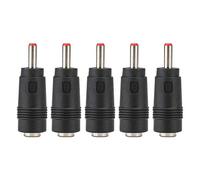 ASHATA DC Power Converter Plug, 5PCS 5.5 x 2.1 Female to 3.5 x 1.35MM Male DC Adapter Connector Router Power Converter, Tip Tip AC/DC Adapter Plug Connector for Wall Chargers