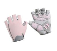 ASHATA D'entraînement Demi-Doigts avec Rembourrage en Silicone Liquide pour Haltérophilie, Tractions, Pressage sur Banc - de Cyclisme Respirants - 1 Paire (Rose)