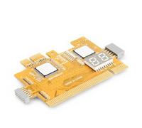ASHATA Desktop Debug Card 4 en 1 Carte de diagnostic Accessoires de détection de carte mère d'ordinateur, Carte de diagnostic, Carte de diagnostic quatre en un de bureau principalement utilisée pour l