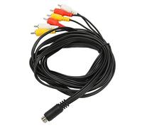 ASHATA DIN 9 Broches à 6 Câble, Matériau en PVC Stable à Faible Perte Fil Sonore pour Moniteur Moniteur