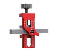 ASHATA Dispositif de Rebond de Gabarit de Montage de Porte D'armoire pour un Alignement Précis dans les Meubles, fabriqué en Alliage D'aluminium Antirouille, Taille 4,3 X 3,9 Pouces (Ensemble 10 mm)