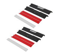 ASHATA Dissipateur de chaleur, refroidisseur de mémoire de bureau, banque de mémoire de bureau à bande étroite en aluminium pour dissipateur de chaleur 2Pcs, pour DDR/DDR2/DDR3/DDR4