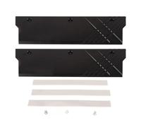 ASHATA Dissipateur Thermique de Refroidissement par Eau pour Ordinateur, Refroidisseur de Mémoire DDR5 en Alliage D'aluminium avec Bande de Dissipation Thermique, pour Modules de (BLACK)