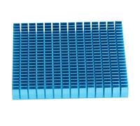 ASHATA Dissipateur Thermique en Aluminium, Radiateur de Refroidissement de Conception Intelligente et Durable pour Amplificateur de Puissance 5,91x4,72x0,79 Pouces (BLUE)