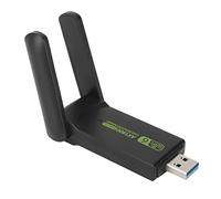 ASHATA Dongle WiFi, Adaptateur WiFi à Antenne à Gain élevé 1201 Mbps 573,5 Mbps, Adaptateur WiFi Double Bande USB 3.0 Stable pour Les Voyages au Bureau Familial