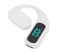 ASHATA Écouteur Bluetooth avec Micro, Casque sans Fil à Oreille Ouverte avec Tige Rotative Légère, Réduction du Bruit, Bluetooth 5.5, Faible Latence, pour la Course, la Conduite, Le (White)