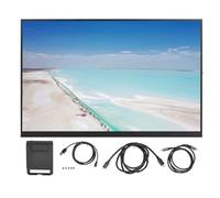 ASHATA Écran de Moniteur Portable de 18 Pouces 1920 X 1200, Moniteur D'écran D'extension HDMI 3,5 Mm de Type C, Moniteur de Jeu de Bureau pour Ordinateur Portable pour Téléphone, (120HZ)