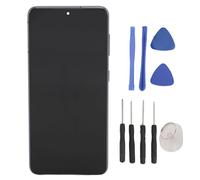 ASHATA Écran de Remplacement pour S21, Kit D'Outils de Réparation D'écran Tactile, Assemblage D'écran de Téléphone avec Cadre, Outils de Réparation Complets, Remplacement D'écran