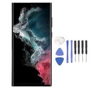 ASHATA Écran LCD de Remplacement pour S22 Ultra pour SM S908B Version Européenne ou Internationale, écran de 6,8 Pouces, 3088 X 1440 Px, écran LCD OLED, Numériseur avec Cadre