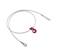 ASHATA Élingue de Câble Métallique Durable à une Jambe, capacité de Charge de 8 000 Livres, pour Usage Industriel et de Sauvetage, Acier allié de 3 Mètres