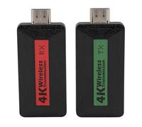 ASHATA Émetteur et Récepteur HDMI sans Fil, Kit HDMI sans Fil Professionnel 4K pour la Maison, Remplacement de L'émetteur et du Récepteur D'extension sans Fil HDMI de 65,6 Pieds