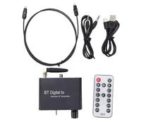 ASHATA Émetteur-récepteur Bluetooth 5.3, Adaptateur Bluetooth 2 en 1, Convertisseur Numérique vers Analogique avec Ports USB AUX Fibre Coaxiaux pour Casque, Haut-Parleur, Ordinateur de