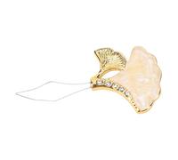 ASHATA Enfile-aiguille en Métal en Forme de Feuille de Ginkgo Compagnon de Couture Polyvalent pour Réparer les Projets D'artisanat Boîte de Rangement Pratique Incluse (avec strass)