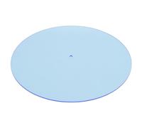 ASHATA Enregistrer Le Plateau Slipmat, Améliorer la qualité du Son Acrylique Beau Tapis de Platine de Basse Défini serré pour Le Joueur de 12 Pouces Vintage (Bleu Clair)