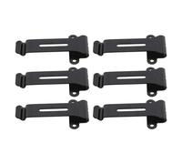 ASHATA Ensemble de Clips de Ceinture Radio de Remplacement en Métal pour Radios Portables Linton LT-6100, évite Les Chutes, 6 Clips pour Un Accès Facile en Noir