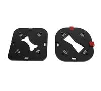 ASHATA Ensemble de Gabarits de Rayon de Coin Rond pour le Travail du Bois, Alliage D'aluminium pour un Positionnement Rapide R15 R20 R25 R30 R35 R40 R45 R50 pour un Usage Professionnel