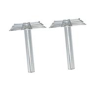 ASHATA Ensemble D'Outils de Forage de Tire-bouchon de Laboratoire en Acier Inoxydable Robuste, Outils de Forage de Tire-bouchon de 2 Pièces pour une Extraction Facile du Gaz en Expérience