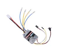 ASHATA ESC RC brossé Double Voie 40A X2, Contrôleur de Vitesse Bidirectionnel à Contrôle Mixte pour Réservoir Métallique, Bateau à Différence de Vitesse, Marche Avant et Arrière, Signal PWM,