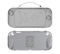 ASHATA Étui de Contrôle de Jeu pour 2 Personnes, Coque Ergonomique Amovible avec Console de Jeu PC Avant Arrière en TPU, Absorption Complète des Chocs à 360°, étui de Protection (Noir transparent)