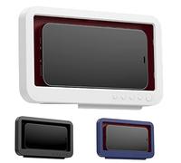 ASHATA Étui de Protection pour Téléphone de Douche Rotatif étanche Support D'écran Tactile Anti-buée Haute Définition pour Salle de Bain Cuisine Convient pour ABS Blanc 7 Pouces (#2)