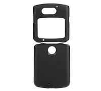 ASHATA Étui de Protection pour Téléphone Portable pour Razr 5G, Housse de Téléphone Portable Pliante à Motif de Peau de Vache Bicolore, Antichoc étanche(Noir)