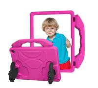 ASHATA Étui pour Tablette EVA, Housse de Protection pour HD 10 2021 2023, Housse de Support Antichoc avec Poignée Rotative à 90 Degrés (Rose Rouge)