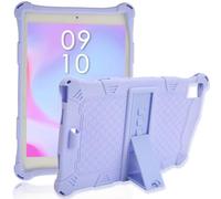 ASHATA Étui pour Tablette pour Teclast T40 Pro/T40 Plus, 10,4 Pouces, étui de Protection en Silicone Souple Antidérapant avec Support Arrière, Absorption des Chocs, Ensemble Complet (Violet)