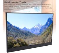 ASHATA Extension de Moniteur D'ordinateur Portable, Extension D'écran D'ordinateur Portable Portable de 12 Pouces avec Haut-Parleur intégré, 1920x1200 185ppi, Taux de Rafraîchissement