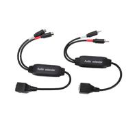 ASHATA Extension de Son, Câble D'extension Anti-interférence RJ45 vers Stéréo avec Isolateur intégré pour un Transfert sans Bruit jusqu'à 100 M