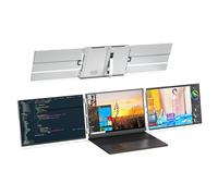 ASHATA Extension Double écran pour Ordinateur Portable 14 Pouces, Moniteur Portable Triple écran en Alliage D'aluminium avec Interface Multimédia HD, Port USB C pour Ordinateurs