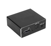 ASHATA Extracteur 4K, Convertisseur Adaptateur avec Sortie Optique SPDIF 3,5 Mm, Interface Multimédia HD pour Home Cinéma, Jeux, PC, TV, Amplificateur de Haut-parleurs, Casque