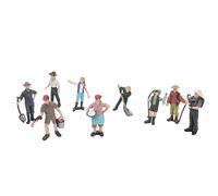 ASHATA Farmer Models Poupées de Fermier Réalistes pour Cadeau d'anniversaire ou Décoration de Gâteau pour Enfants, Fabriquées en Plastique PVC Sûr, pour la Décoration de la Maison ou comme Cadeau (9