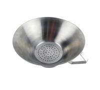 ASHATA Filtre à Huile pour Frites, Conception Multi-trous, Entonnoir à Graisse en Acier Inoxydable pour de Délicieux Aliments Frits