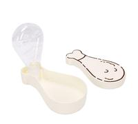 ASHATA Forme de Cuisse de Poulet Bol D'Hydratation Portable pour Animaux | Opération à une main, verrouillage sécurisé, plastique, léger, pour animaux de petite et moyenne taille