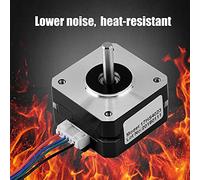 ASHATA Fosa 42 Moteur Pas à Pas 1,8 degré 42 * 42 * 23mm 12 V 0.7Apour Imprimante 3D