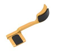 ASHATA Grip de Pouce en Métal pour Les Caméras Q3, Hot Shoe Thumb Rest Support Grip Aluminium Alloy, Conception Ergonomique (Gold)