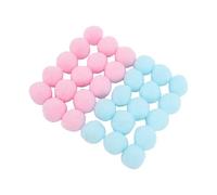 ASHATA Guirlande de Boules en Feutre de 2.5cm, 30 Pièces, Décorations Créatives DIY pour Fêtes, Salles de vec Ficelle et Aiguille (Rose Bleu)