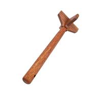 ASHATA Hachoir à Viande en Bois de Teck, Prise Ergonomique | Fabriqué à partir de bois de teck solide, Parfait pour les hamburgers et les sauces, Multi-usage pour divers plats,