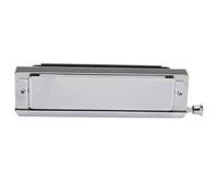 ASHATA Harmonica Chromatique 10 Trous 40 Sons 2 Côtés Argent | Orgue à bouche chromatique, performance professionnelle, pratique amateur, conception double face, ton argenté