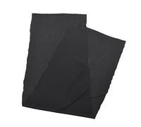 ASHATA Haut-parleur en tissu tricoté revêtu de tissu acoustique 67 x 20 pouces haut-parleur Hi-Fi tissu acoustique haut-parleur anti-poussière grille de nettoyage couvercle de protection (Noir)