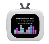 ASHATA Haut-Parleur Portable sans Fil, Haut-Parleur sans Fil Compact avec écran Tactile de 2,01 Pouces BT5.4 Sound 5W Sound 6 à 8 H Appels de Jeu Calendrier Météo 128 Go pour la Maison