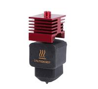 ASHATA Hotend à Haut Débit pour Laboratoire H2D A1 / A1 Mini Imprimante 3D, Extrudeuse de Buse en Acier trempé de 0.6mm, extrémité Chaude avec Bloc de Dissipateur Thermique Rouge