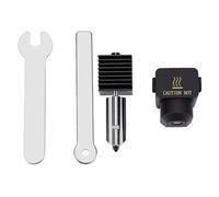 ASHATA Hotend D'imprimante 3D pour A1 X2D H2S H2D P2S, Hotend Magnétique en Acier trempé 0,4 Mm, Extrudeuse Haute Température de 932 à 1202 Degrés Fahrenheit, Tou (1PC)