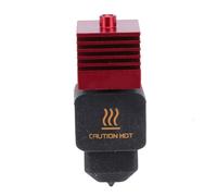 ASHATA Hotend - Imprimante 3D Durable, Buse à Haut Débit de 0,4 Mm, Bloc de Refroidissement Rouge à Revêtement Nano pour Accessoires de Remplacement H2D, Détails Optimisés pour les Amateurs