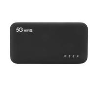ASHATA Hotspot Mobile 5G, Routeur Portable Haute Vitesse avec Emplacement pour Carte SIM, Point D'accès WiFi Portable 2,4 GHz et 5,8 GHz, Prise en Charge de 16 Appareils, Batterie 6