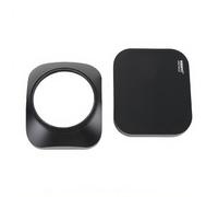 ASHATA Hotte de la Lentille en Métal carré avec Couvercle, CNC Traitement Fin de Caméra Fine Caméra Capuche de Couverture Couverture Obelle Protecteur pour Les Accessoires de la Caméra (43MM)