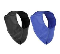 ASHATA Housse de Muselière Lavable pour Chat, Couture Fine, Conception de Trou de Ligne, Bandeau de Bain pour Chat, Paquet de 2 pour Couverture Chirurgicale des Yeux (L)